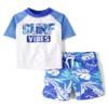 The Children's Place,Baby Boys,and Toddler Short Sleeve Rashguard and Bottoms,Surf Vibes Set,12 Months,18 Months view 1