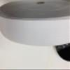 Galaxy Supply Inc. Knitted Elastic Webbing 1" Black/White. Full Roll 100 Yards (White) view 1