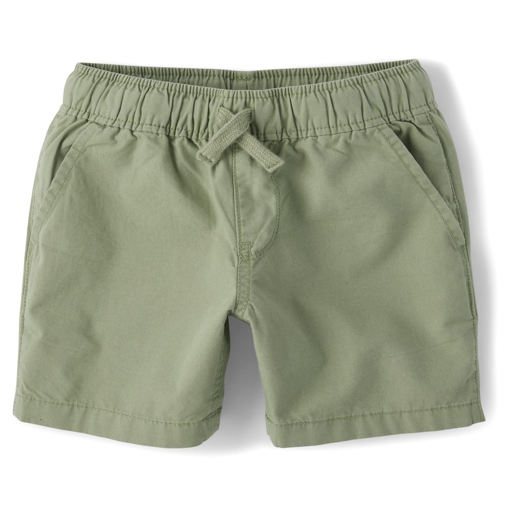 The Children's Place Boys Cotton Pull On Jogger Shorts, Misty Glen, 14 US