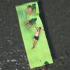 KOBE TOY COMPANY Rosso 18""x6"" 8-Person Roll-up Pool Float Pad, Pool Rafts, Water Bed, Tear-Resistant Foam Mat,Pool Floaties for Adults, Pool Party, Beach, Lake, Outdoor, Blue Green view 2
