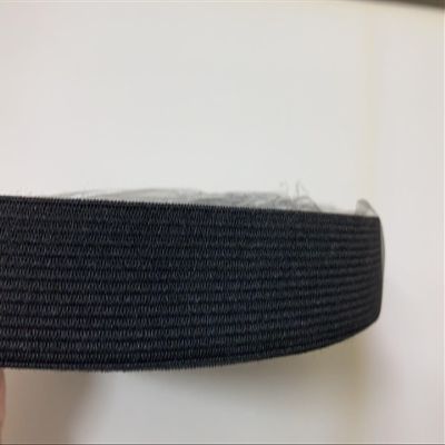 Galaxy Supply Inc. Knitted Elastic Webbing 1" Black/White. Full Roll 100 Yards (Black)