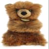Aurora Adorable Miyoni Tots Sitting Pretty Grizzly Bear Cub Stuffed Animal - Lifelike Details Make a Cherished Companion - Perfect for Decorating Bedrooms or Classrooms - Brown 10 Inches view 1