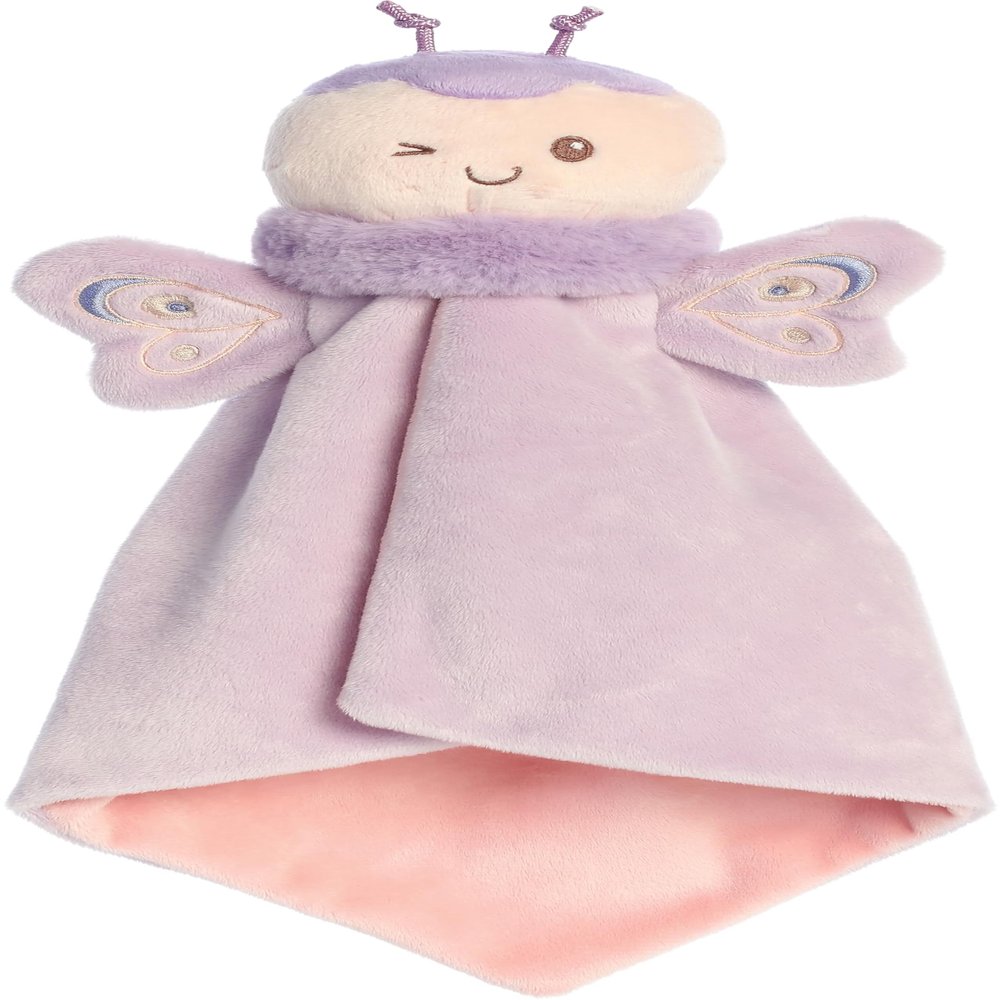 Ebba Snuggly Flutterflies Flutterfly Luvster Baby Stuffed Animal - Soft & Cuddly Toy - Imaginative Play - Purple 16 Inches