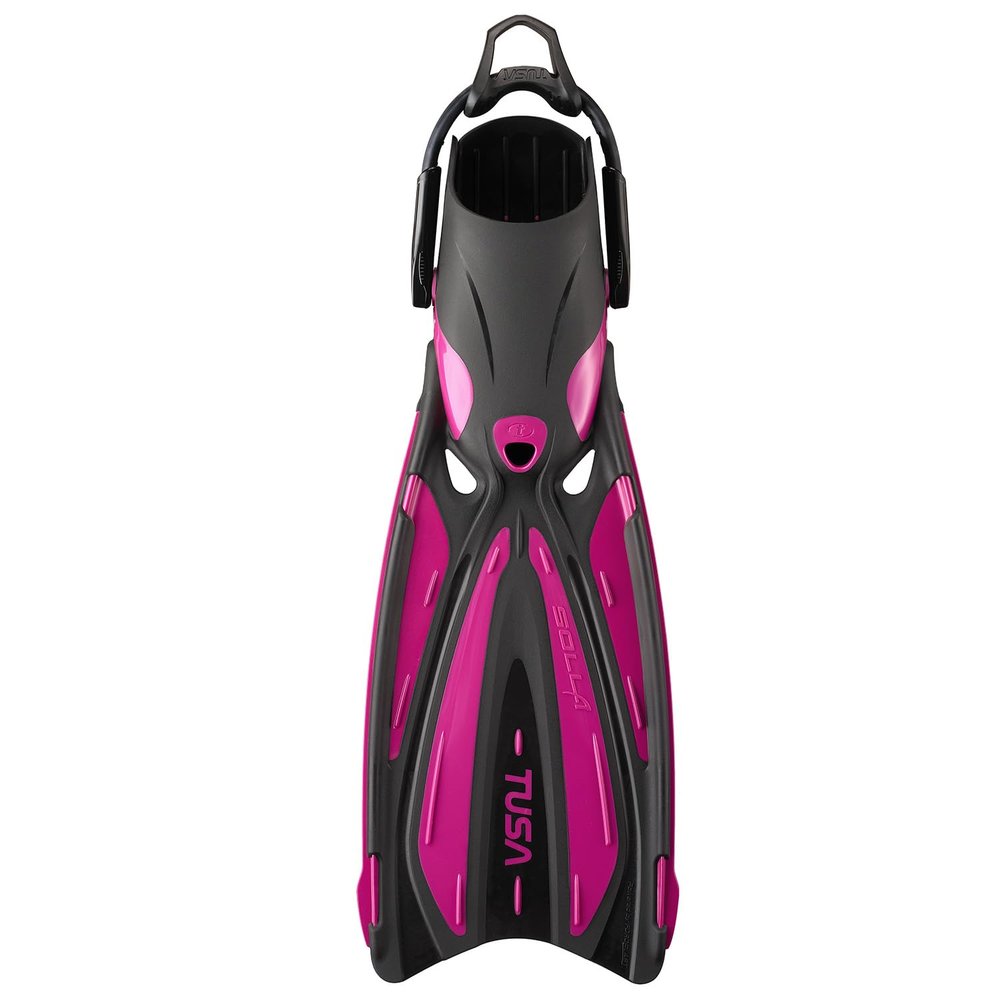 TUSA SF-0114 Solla Scuba Diving Fins with Bungee Strap, Medium, Rose Pink