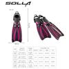 TUSA SF-0114 Solla Scuba Diving Fins with Bungee Strap, Medium, Rose Pink view 2