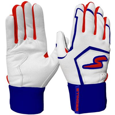 Stinger Sports Winder Series Batting Gloves, Adult Small, Red, White & True