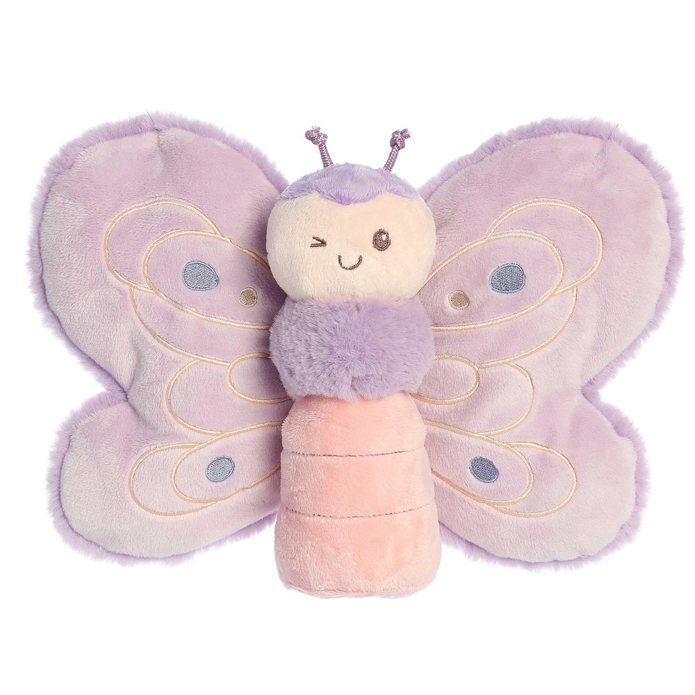 Aurora Playful Flutterflies Flutterfly Baby Stuffed Animal - Soft & Cuddly Toy - Imaginative Play - Purple 12.5 Inches