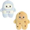 Aurora Interactive Flipovers Milk & Cookies Stuffed Animal - Eye-Catching Designs - Endless Play - Blue 11 Inches