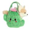 Aurora Fashionable Fancy Pals Smiling Cactus Fox Stuffed Animal - On-The-go Companions - Stylish Accessories - Brown 7 Inches view 1