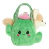 Aurora Fashionable Fancy Pals Smiling Cactus Fox Stuffed Animal - On-The-go Companions - Stylish Accessories - Brown 7 Inches view 3