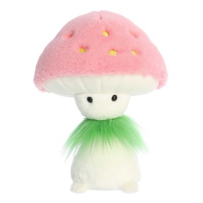 Aurora Vibrant Fungi Friends Strawberry Stuffed Animal - Unique Design - Loveable Companions - Pink 9 Inches