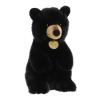 Aurora Adorable Miyoni Tots Sitting Pretty American Black Bear Cub Stuffed Animal - Lifelike Detail - Cherished Companionship - Black 10 Inches view 2