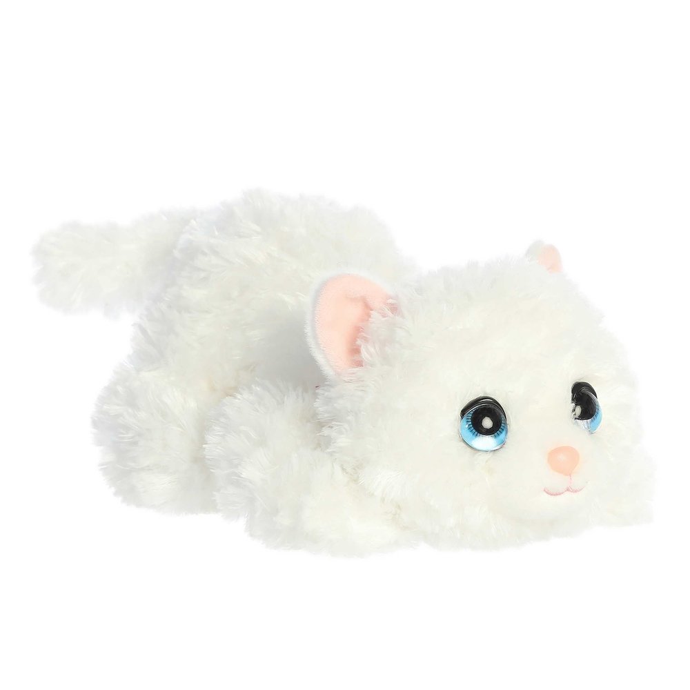 Aurora Adorable Playful Pretties Angel Angora Stuffed Animal - Cuddly Companions - Endless Play - White 10 Inches