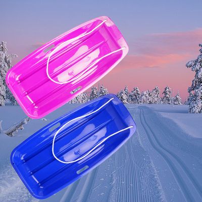 Winter Sledges, Children's Two-Man Sledges, Thickened Wear-Resistant Sledges, Plastic Sledges, Sledges with Pull Ropes