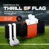 Gameday 6 Player Pop Flag Football Set-Complete w/Flags, Belts and carry Backpack (Orange) view 2