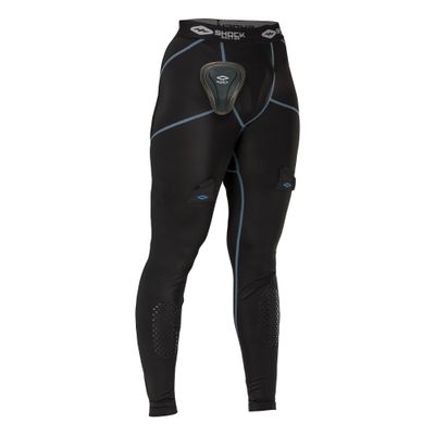 Shock Doctor Women's Compression Hockey Pant w/Pelvic Protector, Leggings, Black