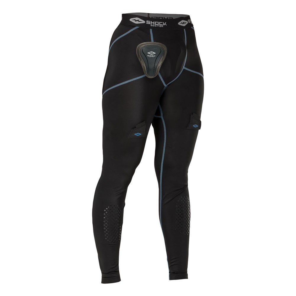 Shock Doctor Women's Compression Hockey Pant w/Pelvic Protector, Leggings, Black