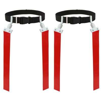 Gameday 2 Player Pop Flag Football Set-Complete w/Flags & Belts (Red)