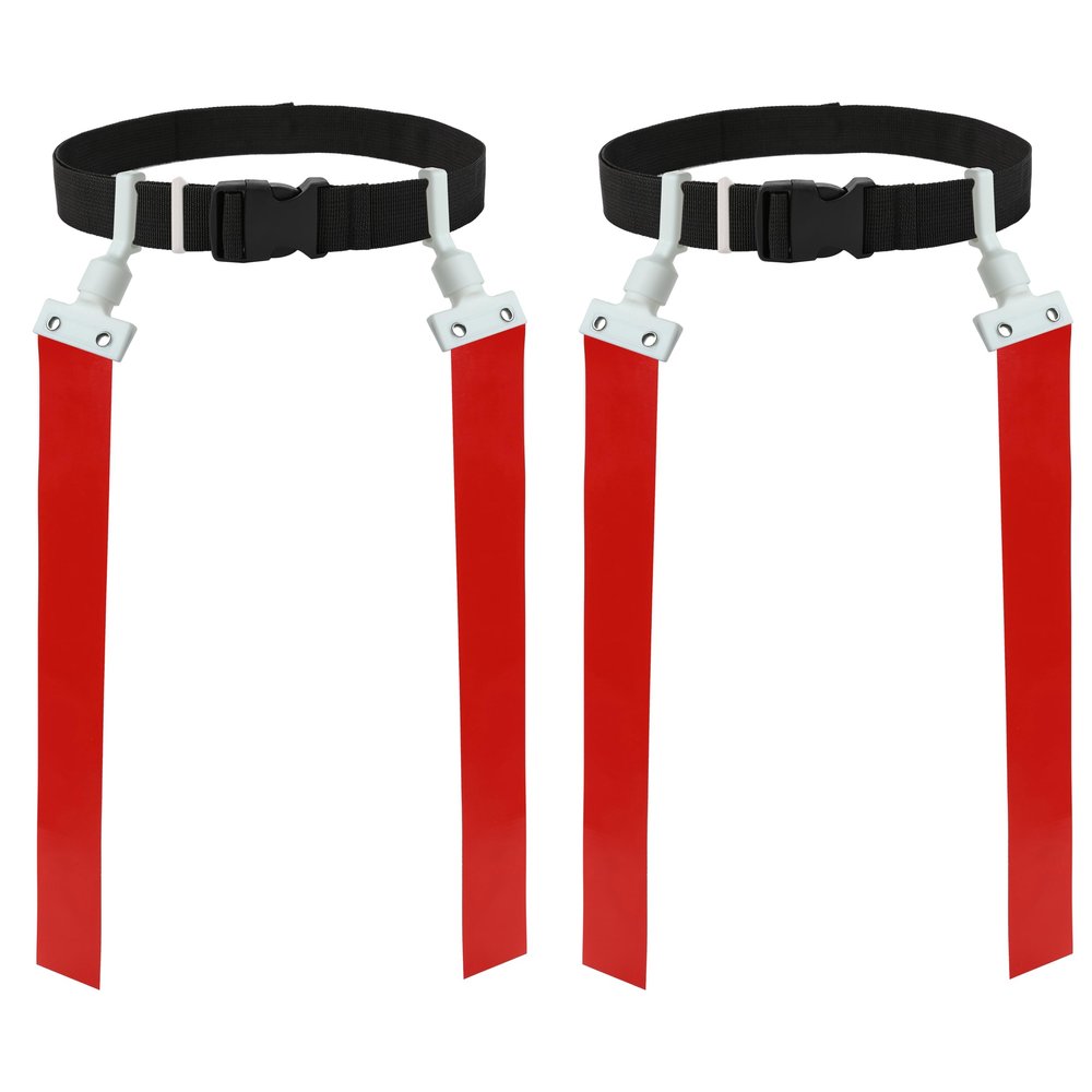 Gameday 2 Player Pop Flag Football Set-Complete w/Flags & Belts (Red)