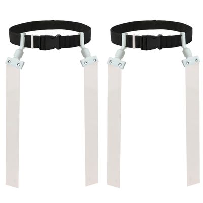 Gameday 2 Player Pop Flag Football Set-Complete w/Flags & Belts (White)