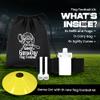 Gameday 2 Player Pop Flag Football Set-Complete w/Flags & Belts (White) view 4