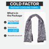 COLD FACTOR Instant Cooling Towel - Sports Cooling Towel with UPF 50+ and Reflective Protection - Moisture Wicking, Chemical-Free Evaporative Cooling for Hot Weather, Runners & Athlete (Camo, 1 Pack) view 3