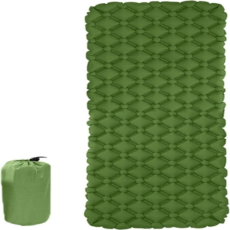 AMeLL Camping Mat Inflatable Mattresses Camp Air Mattress Outdoor Mat Tent Mat, Camping Sleeping Mat (Color : Green)