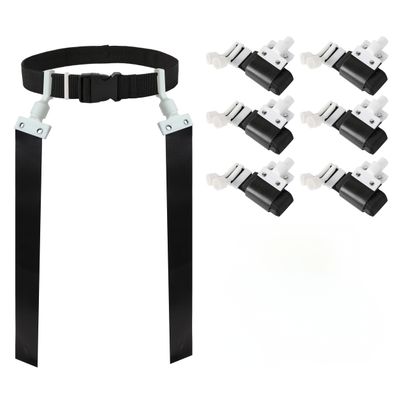 Gameday- 6 Player Pop Flag Football Set-Complete w/Flags, Belts and carry Backpack (Black)