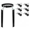 Gameday- 6 Player Pop Flag Football Set-Complete w/Flags, Belts and carry Backpack (Black) view 2