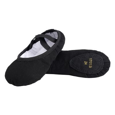 Canvas Ballet Shoes for Girls/Women Black