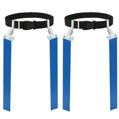 Gameday 2 Player Pop Flag Football Set-Complete w/Flags & Belts (Blue)
