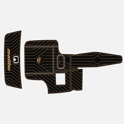 2005-2008 Malibu 21 VLX Cockpit & Swim Platform 1/4 6mm eva Faux Teak Deck Surfing Boat Fishing Boat Motorcycle Hurts crapet Non-Slip mat Floor (Black Over Brown)