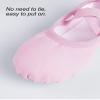 Canvas Ballet Shoes Girls Ballet Slippers No-Tie Boys Dance Shoes Light Pink view 4