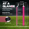 Gameday 2 Player Pop Flag Football Set-Complete w/Flags & Belts(Pink) view 4
