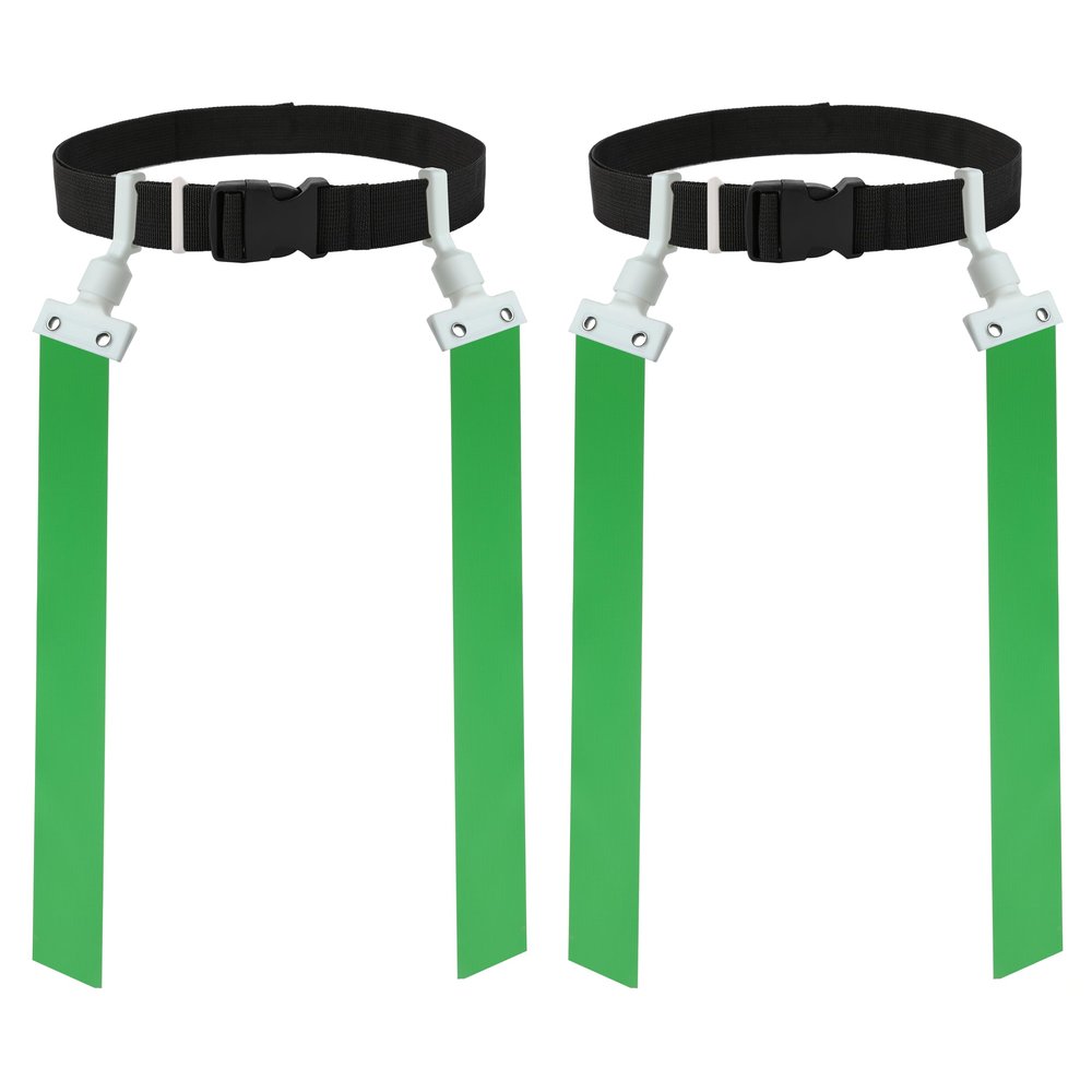 Gameday 2 Player Pop Flag Football Set-Complete w/Flags & Belts (Green)