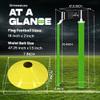 Gameday 2 Player Pop Flag Football Set-Complete w/Flags & Belts (Green) view 4