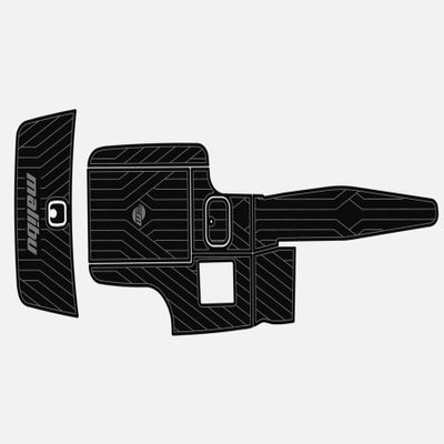 2005-2008 Malibu 21 VLX Cockpit & Swim Platform 1/4 6mm eva Faux Teak Deck Surfing Boat Fishing Boat Motorcycle Hurts crapet Non-Slip mat Floor (Black Over Dark Grey)