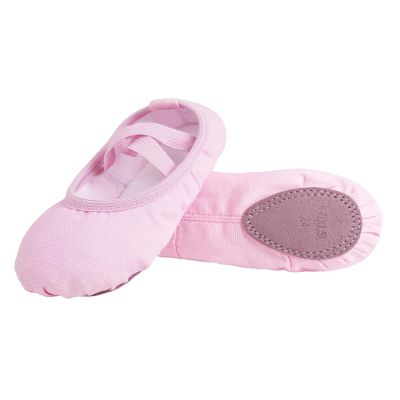 Ballet Shoes for Girls Canvas Dance Flats Yoga Gymnastics Shoes Light Pink