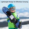 Talent Star Single Ride Snowboard, Winter Fun Bi-directionality Plastic Snowboard with Ultra-Smooth Bottom and Ratchet Bindings Ski Snowboard for Kids Blue view 2