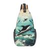 CSGJMYGS Sling Bag for Women Men Pacific Ocean biological Cross Chest Bag Diagonally Casual Fashion Travel Hiking Daypack view 1