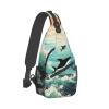 CSGJMYGS Sling Bag for Women Men Pacific Ocean biological Cross Chest Bag Diagonally Casual Fashion Travel Hiking Daypack view 2