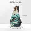 CSGJMYGS Sling Bag for Women Men Pacific Ocean biological Cross Chest Bag Diagonally Casual Fashion Travel Hiking Daypack view 3