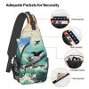 CSGJMYGS Sling Bag for Women Men Pacific Ocean biological Cross Chest Bag Diagonally Casual Fashion Travel Hiking Daypack view 4