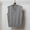 Uillui Sweater Vest for Women Relaxed Fit Knitted V Neck Sweaters Soft Lightweight Sleeveless Knitwear Basic Tank Tops view 2
