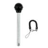 1Pack 3/8" Dia Round Black KNOB Weight Stack Pin Stainless Gym Equipment Locking Weight Loading Pin Strength Training Multifunction Replacement Part Free Lanyard (1Pack, 3/8in x 4-1/4in) view 1