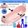 Winter Sledges, Children's Cartoon Bear Sledges, Big Backrest Sledges with Pulleys, Thickened Two-Person Sledges, Frost-Resistant and Wear-Resistant Sledges view 2