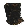 Mens Womens Winter Beanie Hat Scarf Set Warm Knit Thick Fleece Lined Cap Neck Warmer,Black Gold Marble Print view 2