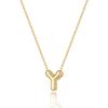Lisitine Bubble Initial Necklaces Dainty Letter Necklace Cute Name Choker Necklaces for Women Trendy Personalized Pendant Jewelry Gift for Women view 1