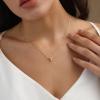 Lisitine Bubble Initial Necklaces Dainty Letter Necklace Cute Name Choker Necklaces for Women Trendy Personalized Pendant Jewelry Gift for Women view 2