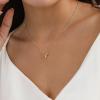 Lisitine Bubble Initial Necklaces Dainty Letter Necklace Cute Name Choker Necklaces for Women Trendy Personalized Pendant Jewelry Gift for Women view 3